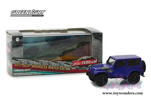 Greenlight - All Terrain Jeep&reg; Wrangler Winter Edition (2017, 1/43 scale diecast model car, Xtreme Purple) 86151