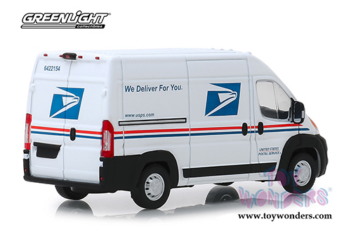 Greenlight - Ram ProMaster&reg; 2500 Cargo Van High Roof United States Postal Service (USPS)&reg; (2018, 1/43 scale diecast model car, White) 86154