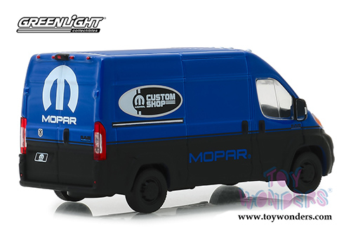 Greenlight - Ram ProMaster&reg; 2500 Cargo Van High Roof MOPAR&reg; (2018, 1/43 scale diecast model car, Blue/Black) 86155