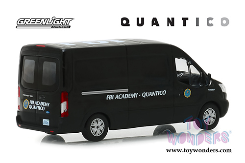 Greenlight - Hollywood Quantico Ford Transit Van FBI Academy Quantico (2015, 1/43 scale diecast model car, Black) 86157