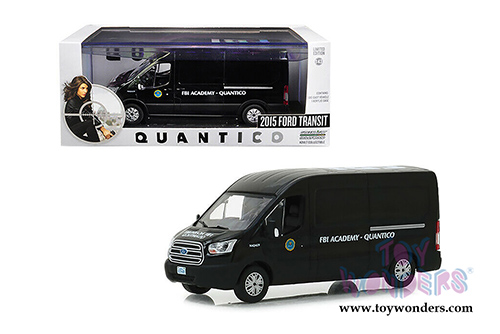 Greenlight - Hollywood Quantico Ford Transit Van FBI Academy Quantico (2015, 1/43 scale diecast model car, Black) 86157