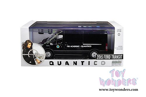 Greenlight - Hollywood Quantico Ford Transit Van FBI Academy Quantico (2015, 1/43 scale diecast model car, Black) 86157