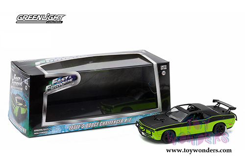 Greenlight Fast & Furious - Letty's Dodge Challenger R/T Hardtop (1/43 scale diecast model car, Green) 86230