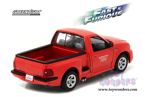 Greenlight Fast & Furious - Brian's Ford F-150 SVT Lightning Pickup Truck "The Fast and Furious 6" Movie (1999, 1/43 scale diecast model car, Red) 86235