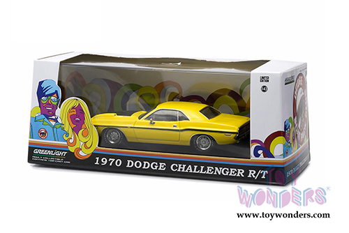 Greenlight - Dodge Challenger R/T Hard Top (1970, 1/43 scale diecast model car, Yellow) 86303