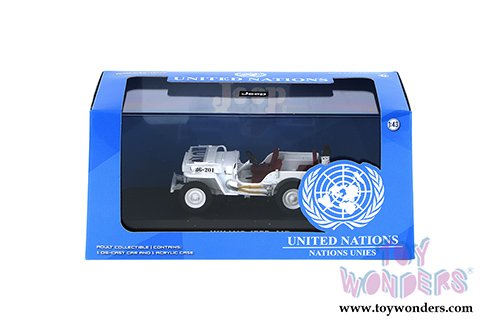 Greenlight - Jeep Willy UN (1/43 scale diecast model car, White) 86308