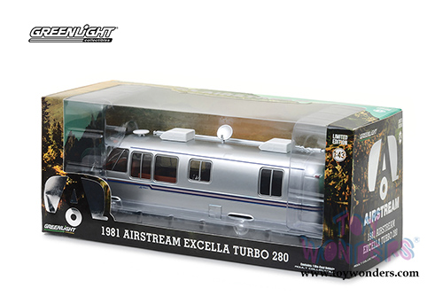 Greenlight - Airstream Excella Turbo 280 (1981, 1/43 scale diecast model car, Silver) 86312