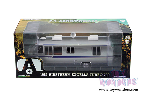 Greenlight - Airstream Excella Turbo 280 (1981, 1/43 scale diecast model car, Silver) 86312