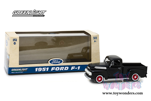 Greenlight - Ford F-1 Pickup Truck (1951, 1/43 scale diecast model car, Raven Black) 86315