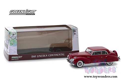 Greenlight - Lincoln Continental Hardtop (1941, 1/43 scale diecast model car, Mayfair Maroon) 86324