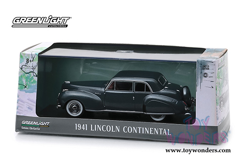 Greenlight - Lincoln Continental Hardtop (1941, 1/43 scale diecast model car, Cotswold Gray Metallic) 86325