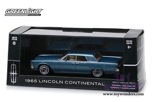 Greenlight - Lincoln Continental Hard Top (1965, 1/43 scale diecast model car, Madison Gray Metallic) 86329