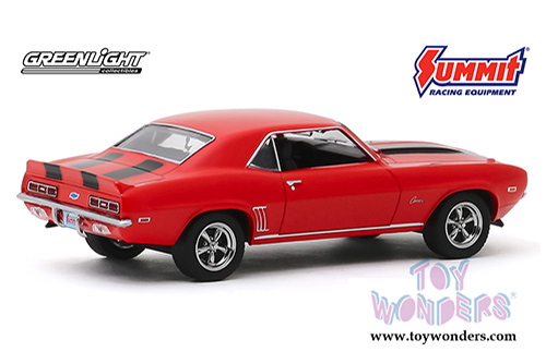 Greenlight - Chevrolet&reg; Camaro&reg; - Since 1968 Summit Racing Equipment - Home of Performance (1969, 1/43 scale diecast model car, Red) 86342