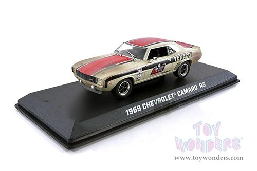Greenlight - Chevrolet® Camaro RS #18 - Texaco (1969, 1/43 scale diecast model car, Cream/Red) 86353