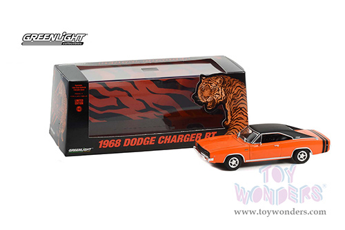 Greenlight - Dodge Bengal Charger R/T - Tom Kneer Dodge, Cincinnati, Ohio (1968, 1/43 scale diecast model car, Orange/Black) 86354