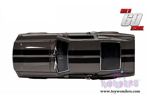 Greenlight - Eleanor from "Gone in 60 Seconds" - Ford Mustang Hard Top (1967, 1/43 scale diecast model car, Gray w/ Black Stripes) 86411