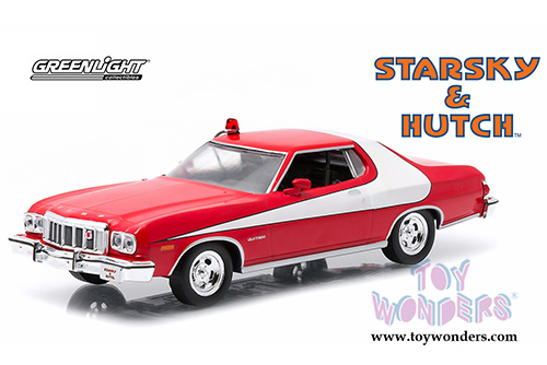 Greenlight Hollywood Starsky & Hutch - Ford Gran Torino Hardtop (1976, 1/43 scale diecast model car, Red) 86442