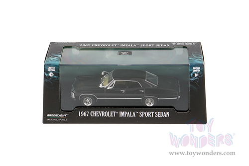 Greenlight - Chevrolet&reg; Impala Sport Sedan (1967, 1/43 scale diecast model car, Tuxedo Black) 86443