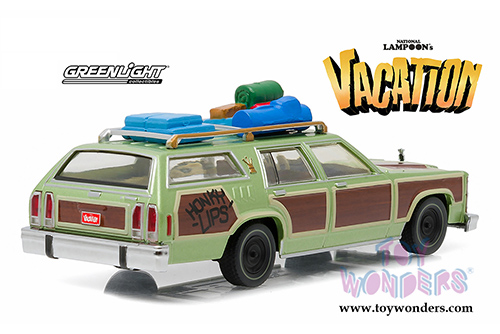 Greenlight Hollywood - National Lampoon's Vacation Truckster "Wagon Queen" Honky Lips Version (1/43 scale diecast model car, Green) 86482