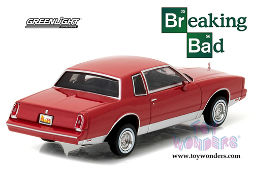 Greenlight Hollywood - Jesse Pinkman's 1982 Chevrolet Monte Carlo Breaking Bad (1982, 1/43 scale diecast model car, Red) 86501