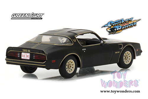 Greenlight Hollywood - Smokey and The Bandit Pontiac Firebird Trans AM T-Top (1977, 1/43 scale diecast model car, Black) 86513
