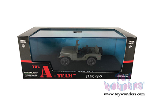 Greenlight - Hollywood the A-Team&trade; (TV Series, 1983-87) Jeep&reg; CJ-5 (1/43 scale diecast model car, Green) 86526