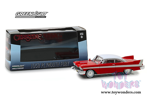 Greenlight Hollywood - Christine Plymouth Fury Hardtop (1958, 1/43 scale diecast model car, Red) 86529