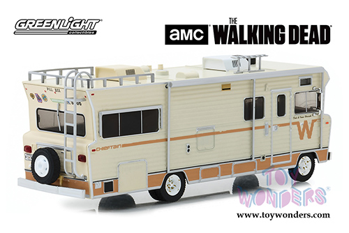 Greenlight Hollywood - The Walking Dead Dale's Winnebago Chieftain (1973, 1/43 scale diecast model car, Cream/Orange) 86543