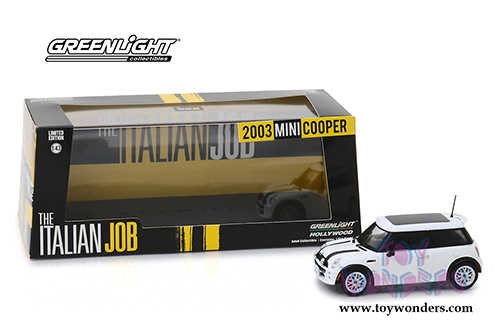 Greenlight Hollywood - Mini Cooper the Italian Job (2003, 1/43 scale diecast model car, White) 86548