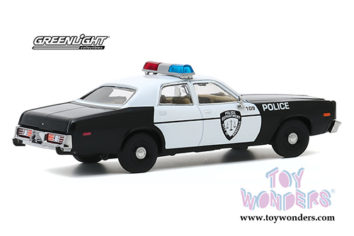 Greenlight - Dodge Monaco Police Department City of Roseville (1977, 1/43 scale diecast model car, Black/White) 86588
