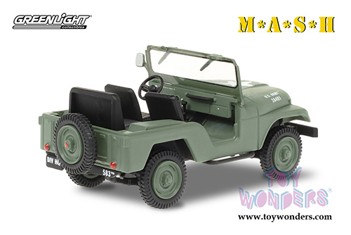 Greenlight Hollywood - Willys M38 A1 - M*A*S*H (1952, 1/43 scale diecast model car, Green) 86590