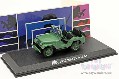  Greenlight Hollywood - Charlie's Angels (1976-1981, TV Series) Willys M38 A1 (1/43 scale diecast model car, Matte Green) 86606