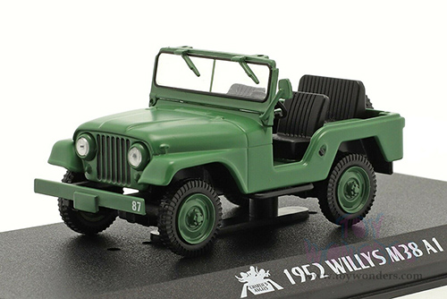  Greenlight Hollywood - Charlie's Angels (1976-1981, TV Series) Willys M38 A1 (1/43 scale diecast model car, Matte Green) 86606