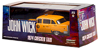 Greenlight Hollywood - John Wick Chapter 3 - Parabellum (2019) Movie - Checker Motors Marathon A11 N.Y.C. Taxi #5L89 (1974, 1/43 scale diecast model car, Yellow) 86607 