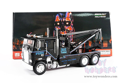 Greenlight Hollywood - Freightliner FLA 9664 "Terminator 2" Judgement Day (1984, 1/43 scale diecast model car, Black) 86627
