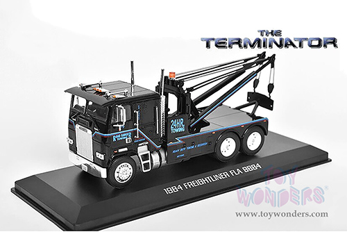 Greenlight Hollywood - Freightliner FLA 9664 "Terminator 2" Judgement Day (1984, 1/43 scale diecast model car, Black) 86627