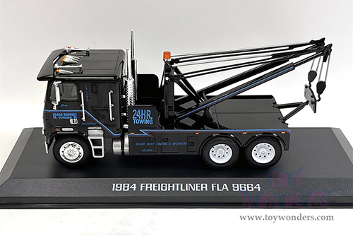 Greenlight Hollywood - Freightliner FLA 9664 "Terminator 2" Judgement Day (1984, 1/43 scale diecast model car, Black) 86627