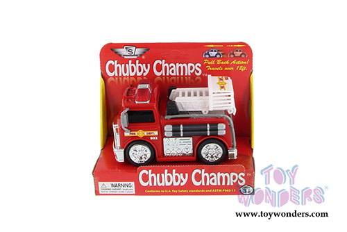 Chubby Champs - Fire Engine, Police and Taxi assortment (4.75", Asstd.) 88088