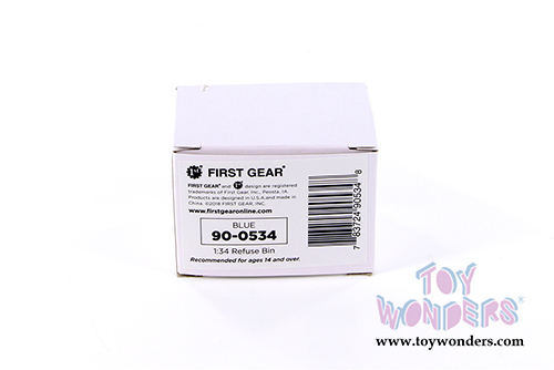 First Gear - Trash Bin (1/34 scale diecast model, Blue) 90-0534