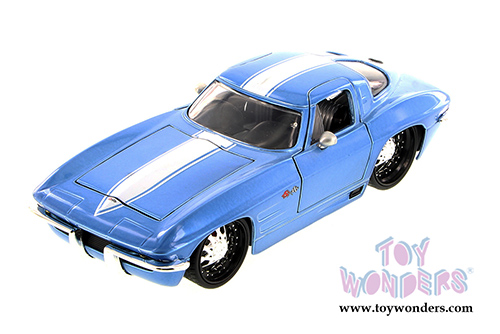 Jada Toys Bigtime Muscle - Corvette Stingray Hardtop (1963, 1/24 scale diecast model car, Asstd.) 90218YU