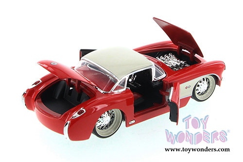 Jada Toys Bigtime Muscle - Chevy Corvette Hardtop (1957, 1/24 scale diecast model car, Asstd.) 90937YU