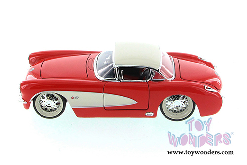 Jada Toys Bigtime Muscle - Chevy Corvette Hardtop (1957, 1/24 scale diecast model car, Asstd.) 90937YU