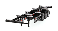 Diecast Masters - 40' Skeletal Trailer - Transport Series (1/50 scale model car, Black) 91024 MAP: $44.99