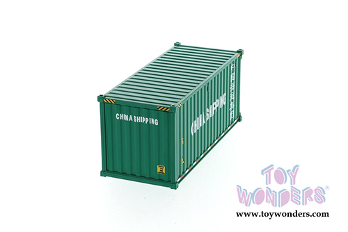Diecast Masters - 20' Dry Goods Sea Shipping Container "China Shipping" - Transport Series (1/50 Plastic scale model car, Green) 91025C MAP: $19.99