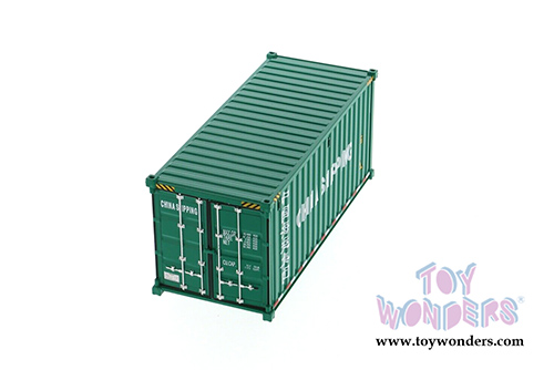 Diecast Masters - 20' Dry Goods Sea Shipping Container "China Shipping" - Transport Series (1/50 Plastic scale model car, Green) 91025C MAP: $19.99