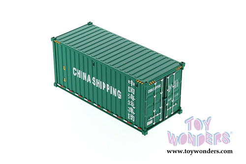 Diecast Masters - 20' Dry Goods Sea Shipping Container "China Shipping" - Transport Series (1/50 Plastic scale model car, Green) 91025C MAP: $19.99