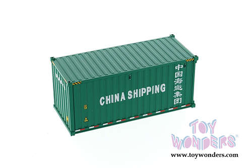 Diecast Masters - 20' Dry Goods Sea Shipping Container "China Shipping" - Transport Series (1/50 Plastic scale model car, Green) 91025C MAP: $19.99