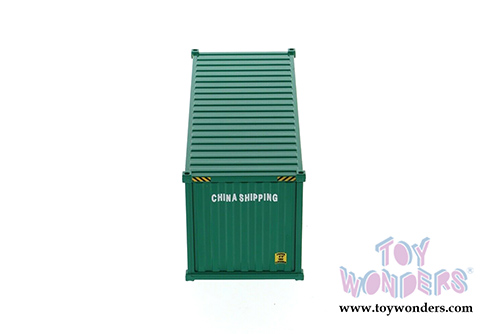 Diecast Masters - 20' Dry Goods Sea Shipping Container "China Shipping" - Transport Series (1/50 Plastic scale model car, Green) 91025C MAP: $19.99