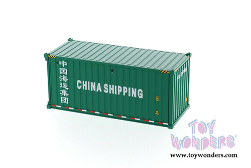 Diecast Masters - 20' Dry Goods Sea Shipping Container "China Shipping" - Transport Series (1/50 Plastic scale model car, Green) 91025C MAP: $19.99