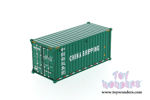 Diecast Masters - 20' Dry Goods Sea Shipping Container "China Shipping" - Transport Series (1/50 Plastic scale model car, Green) 91025C MAP: $19.99